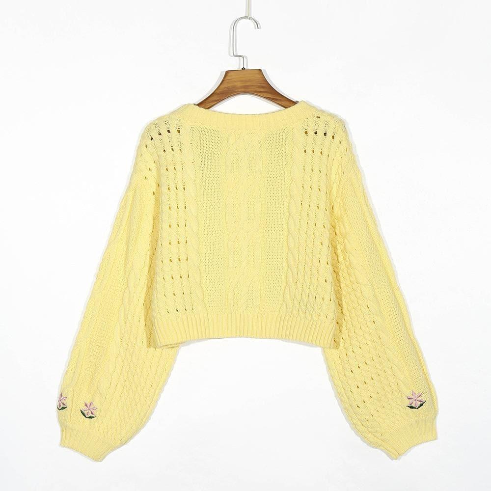 woman's sweater embroidery top