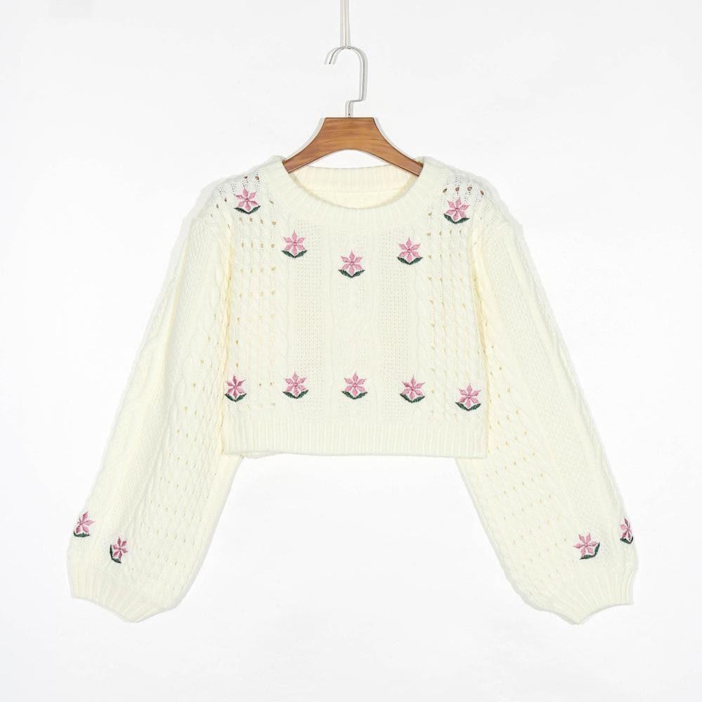 woman's sweater embroidery top