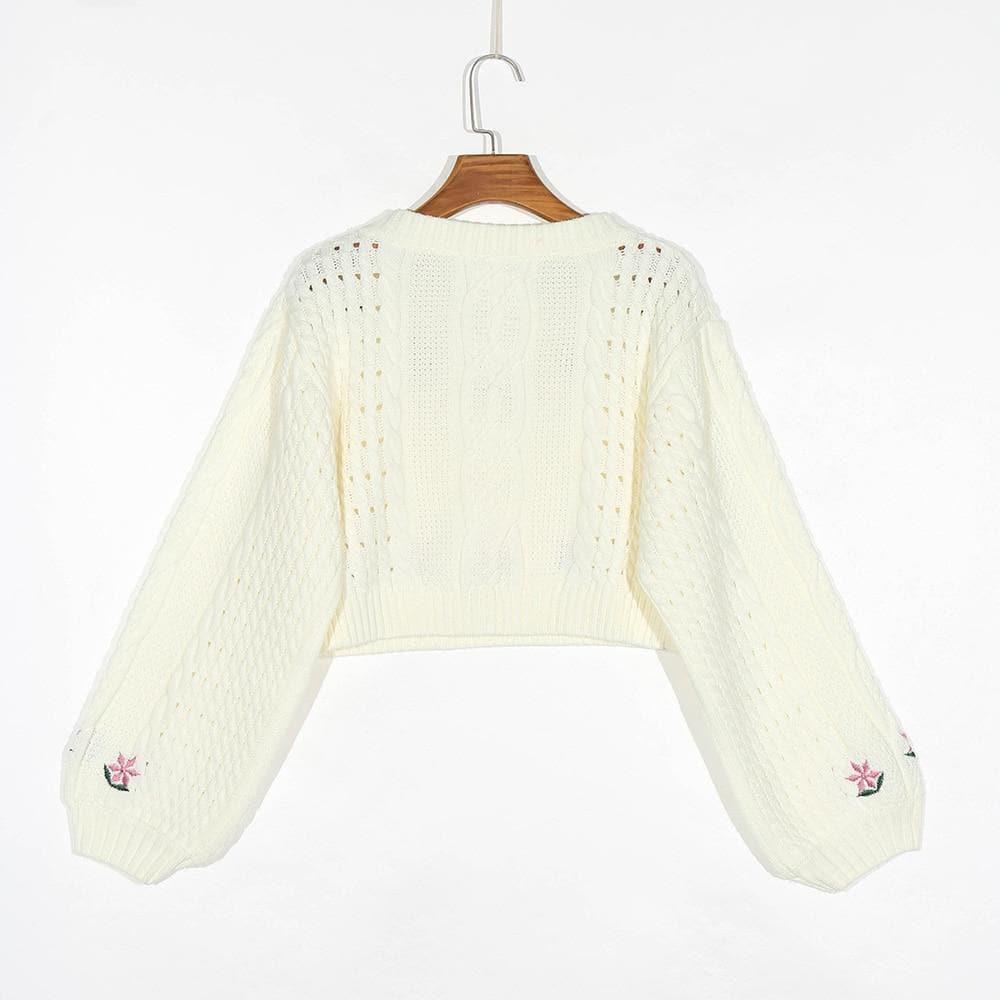 woman's sweater embroidery top