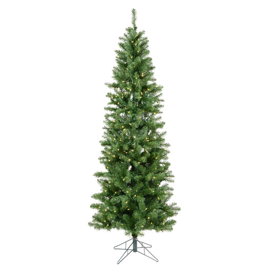 Vickerman 4.5' Salem Pencil Pine Artificial Christmas Tree, Warm White LED Dura-lit Lights