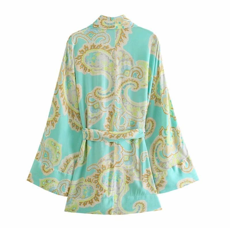 vintage belted blouse