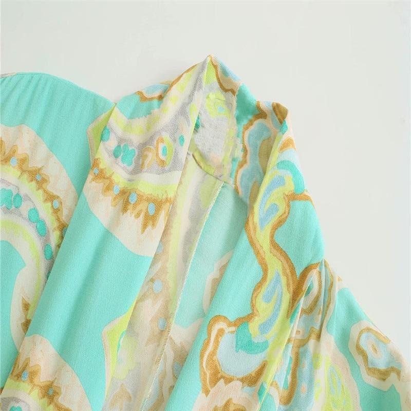 vintage belted blouse