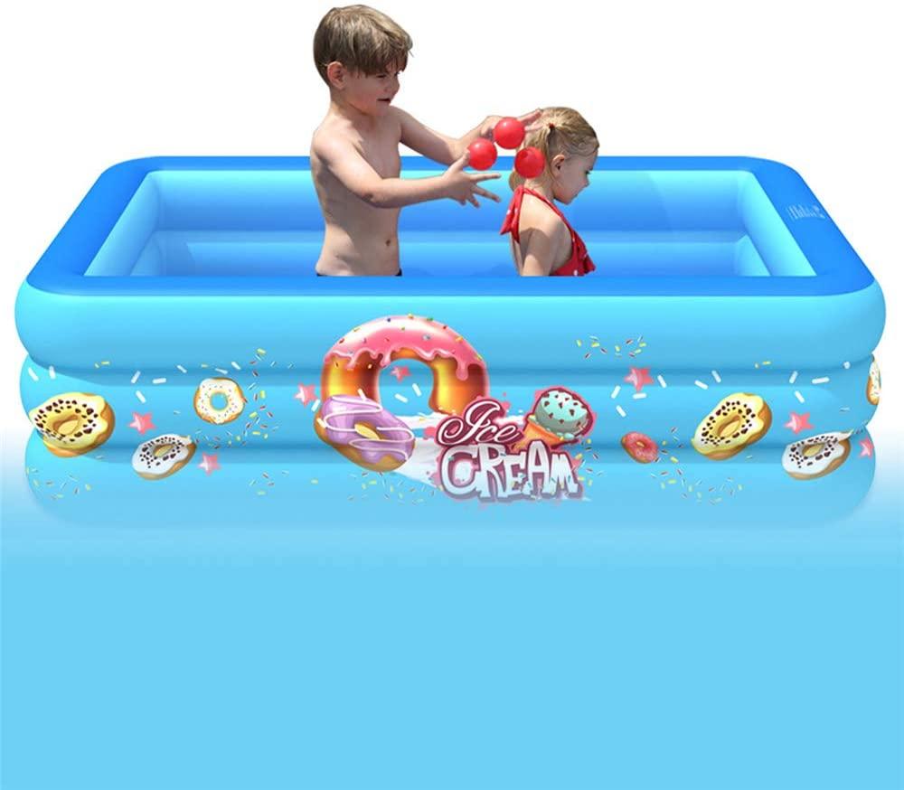 ZYLEDW Inflatable Pool Baby Swimming Pool, Outdoor Paddling Pool with Inflatable Base, Easy to Assemble, for Kids and Adults Entertainment for Garden, Backyard, Outdoor