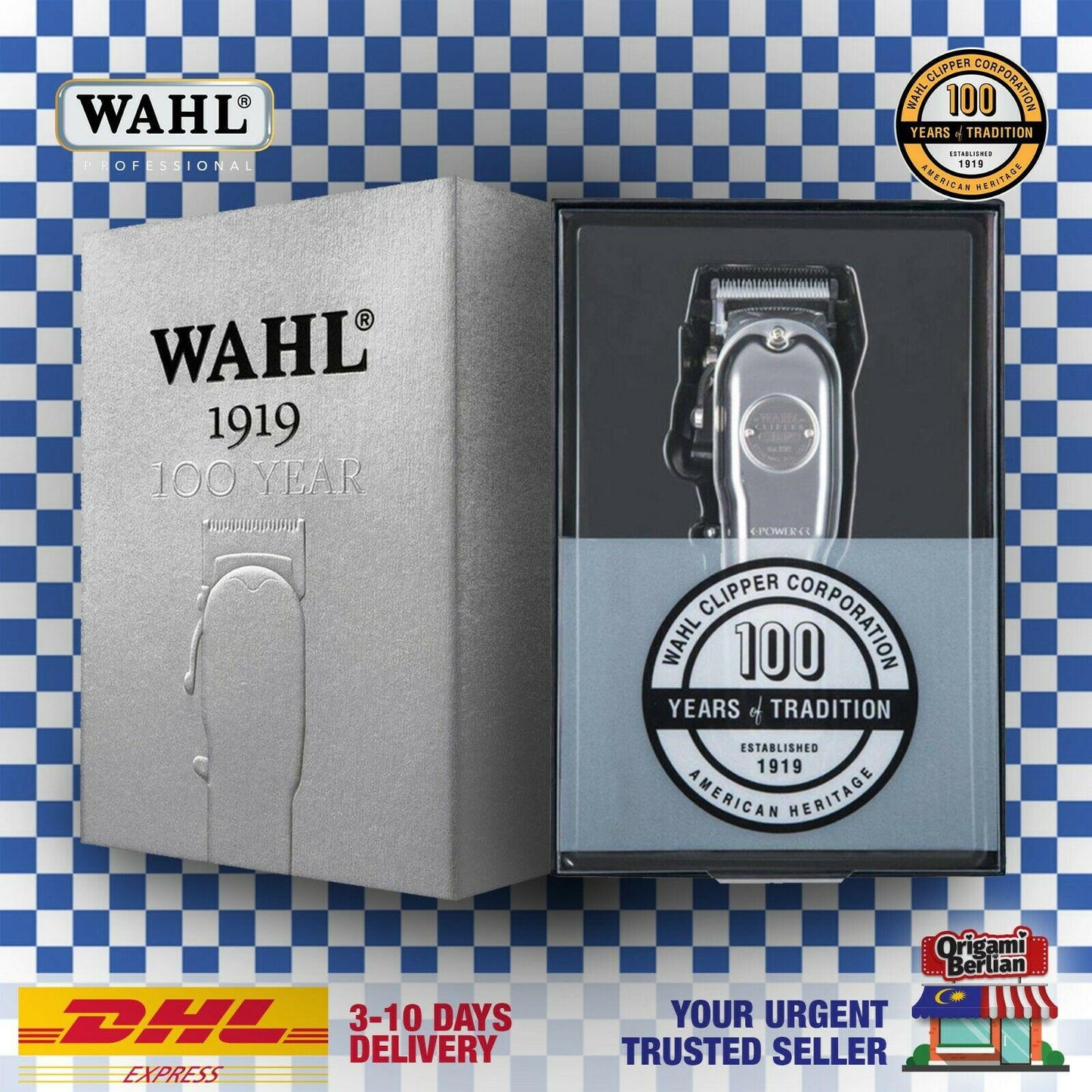 Wahl 100 Year Anniversary Limited Edition 1919 Clipper Set #81919 DHL Express