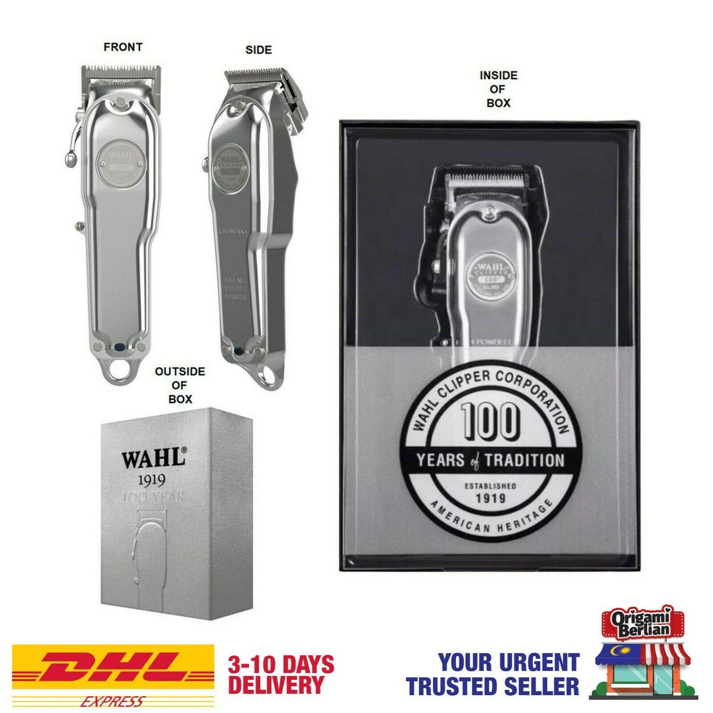 Wahl 100 Year Anniversary Limited Edition 1919 Clipper Set #81919 DHL Express