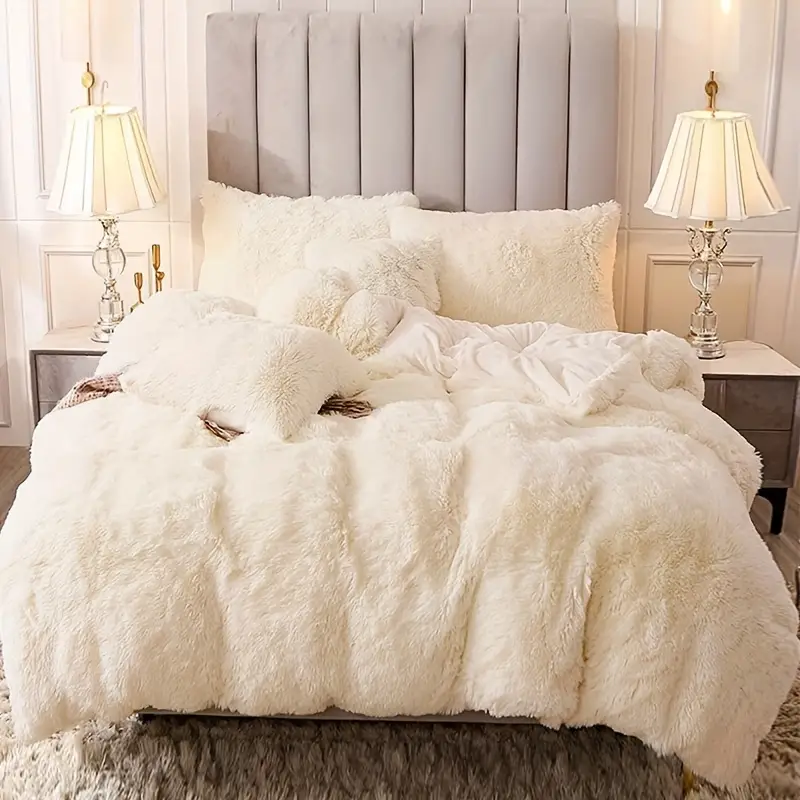 3pcs Multi-color Polyester Bedding Set, 1pc * Duvet Cover + 2pcs * Pillowcase, Without Pillow Core