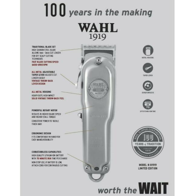 Wahl 100 Year Anniversary Limited Edition 1919 Clipper Set Silver + GIFT