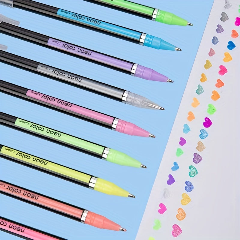 8/24/36/48/60/100pcsGelmushta Gel Pens Unique Colors (No Duplicates) Set For Adult Coloring Books Drawing With Case