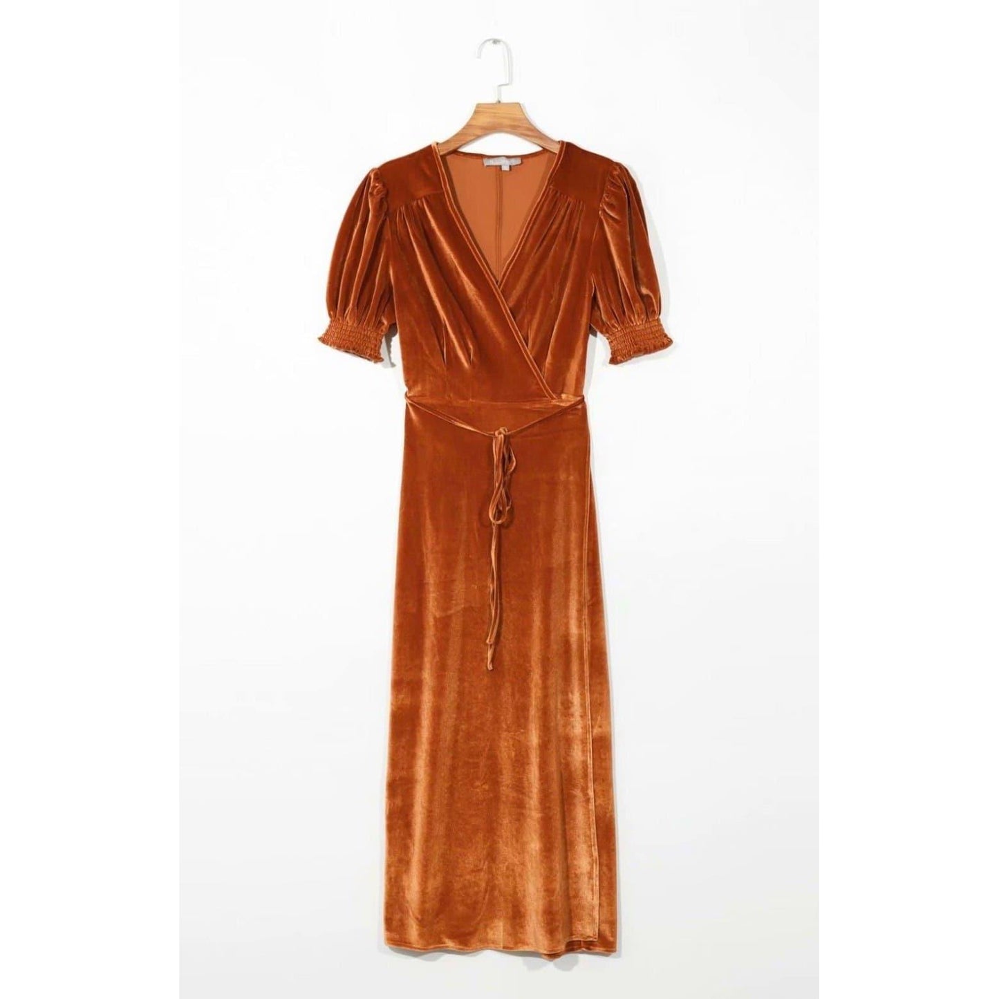 vintage elegant slim waist long dress