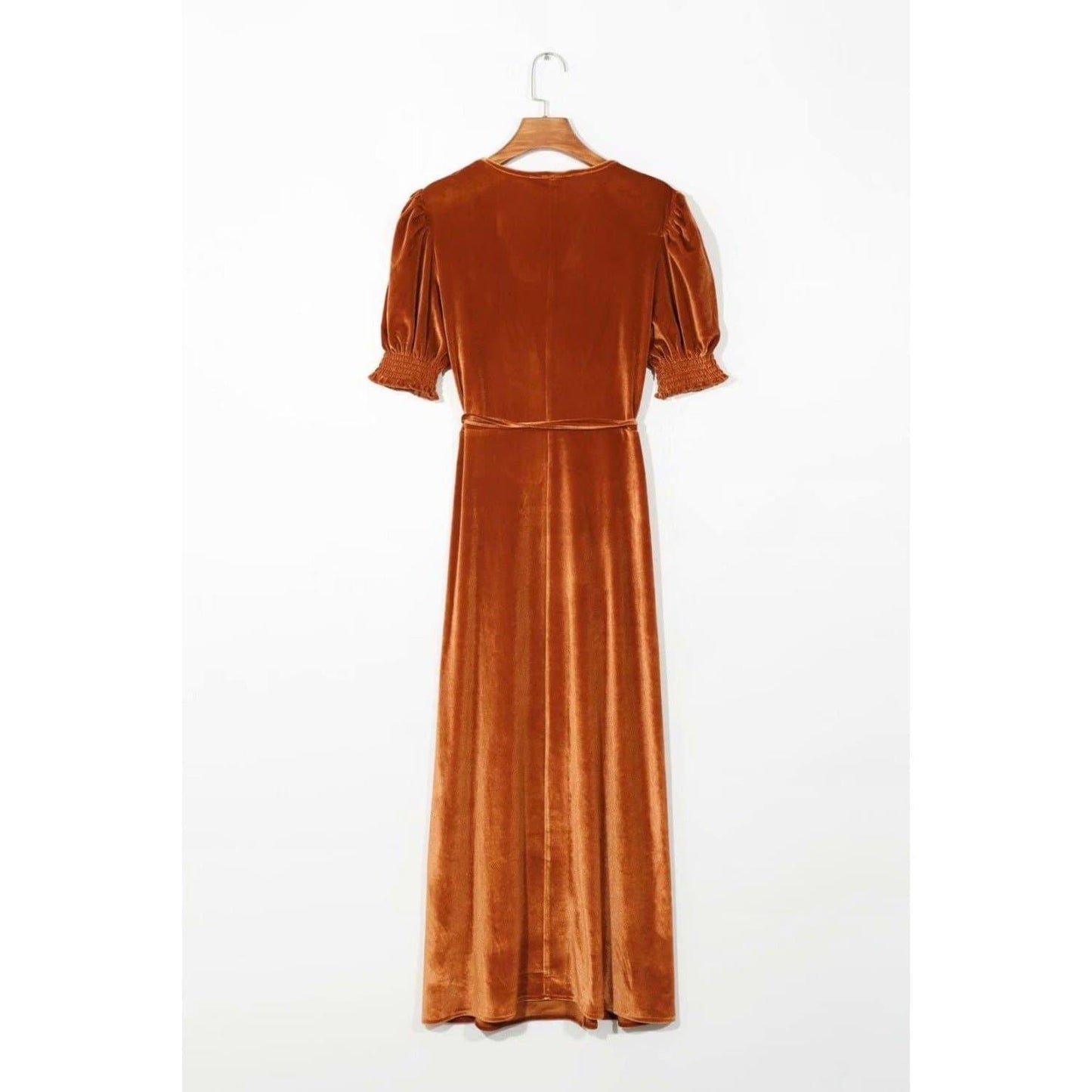vintage elegant slim waist long dress