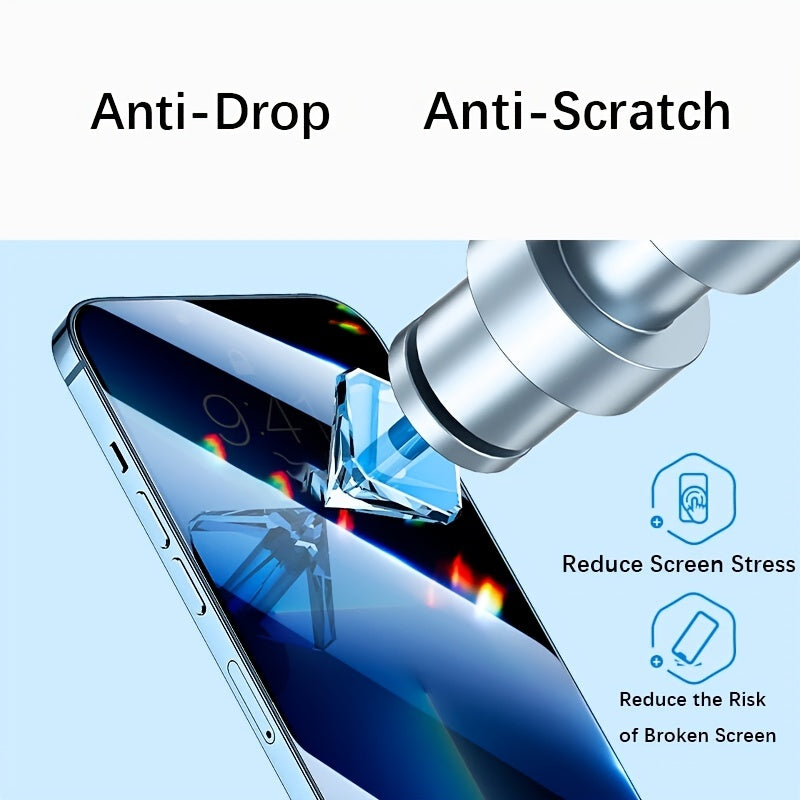 3pcs Full Cover Privacy Screen Protectors For 14 13 12 11 Pro Xs Max Privacy Film Protective Glass For XR X 6 7 8 Plus