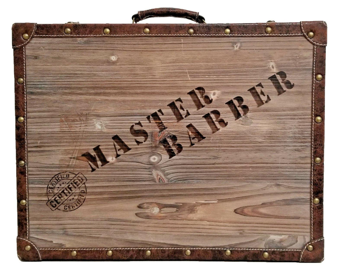 Vincent Nostalgic Barber Clipper Trimmer Blade Tool Case Vt10151 Wood