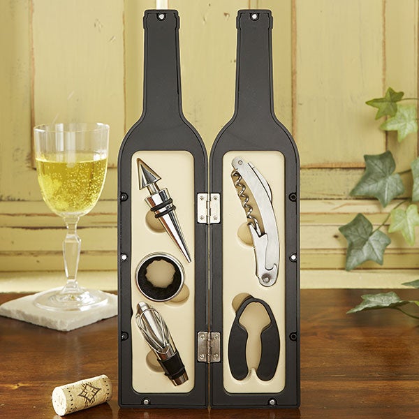 wonderful wine personalized wine accessory 5pc kit