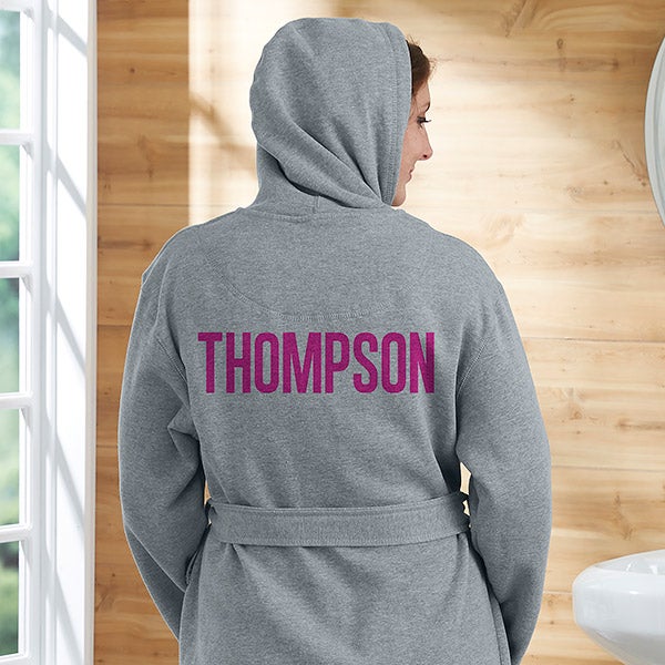 classic name personalized sweatshirt robe