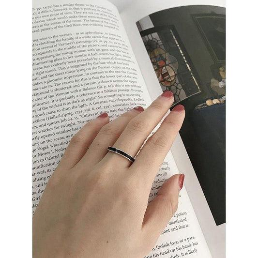 vintage black arrow 925 sterling silver adjustable ring