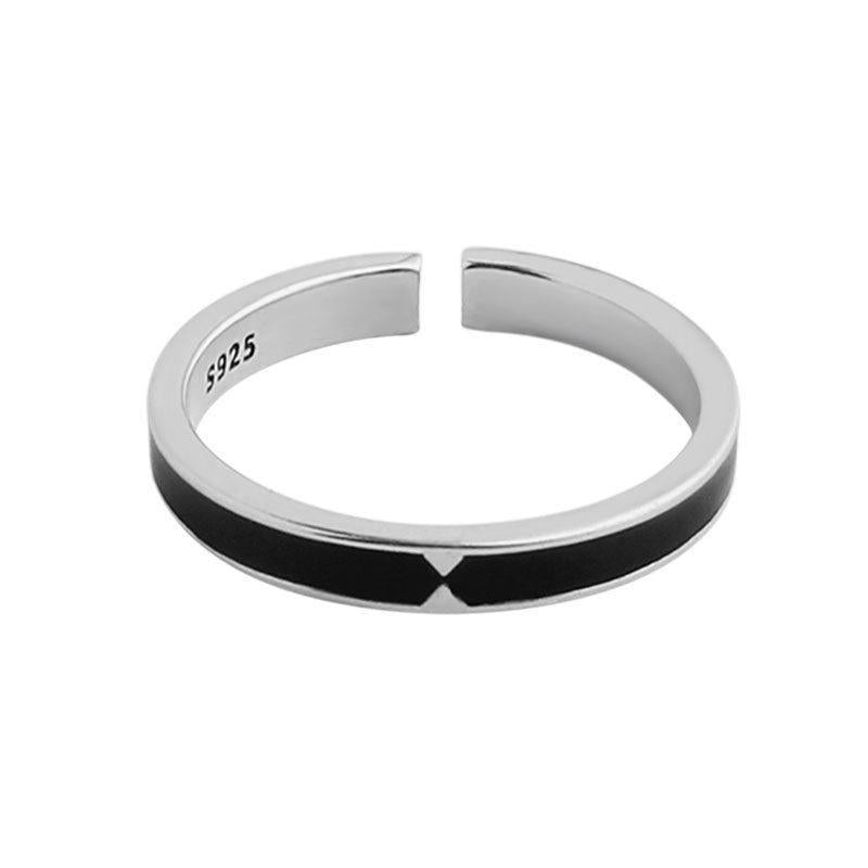 vintage black arrow 925 sterling silver adjustable ring