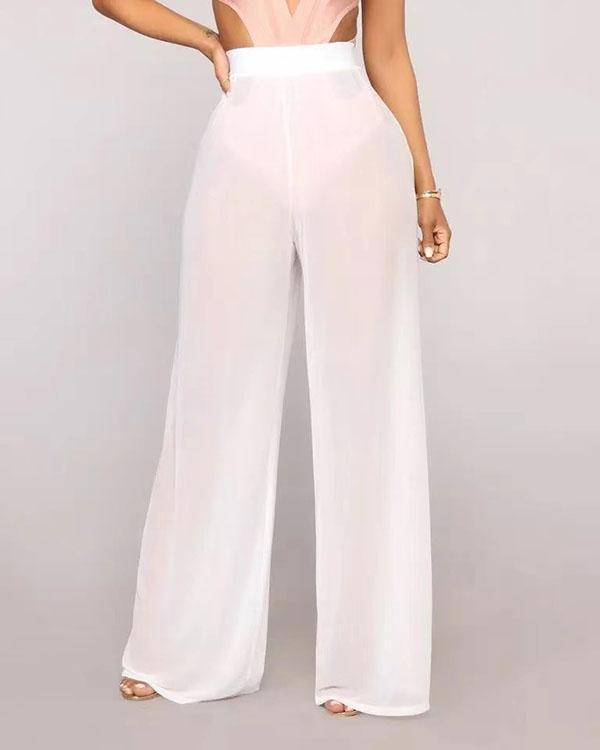 women see through sheer mesh pants beach swimsuit bikini bottom cover up
