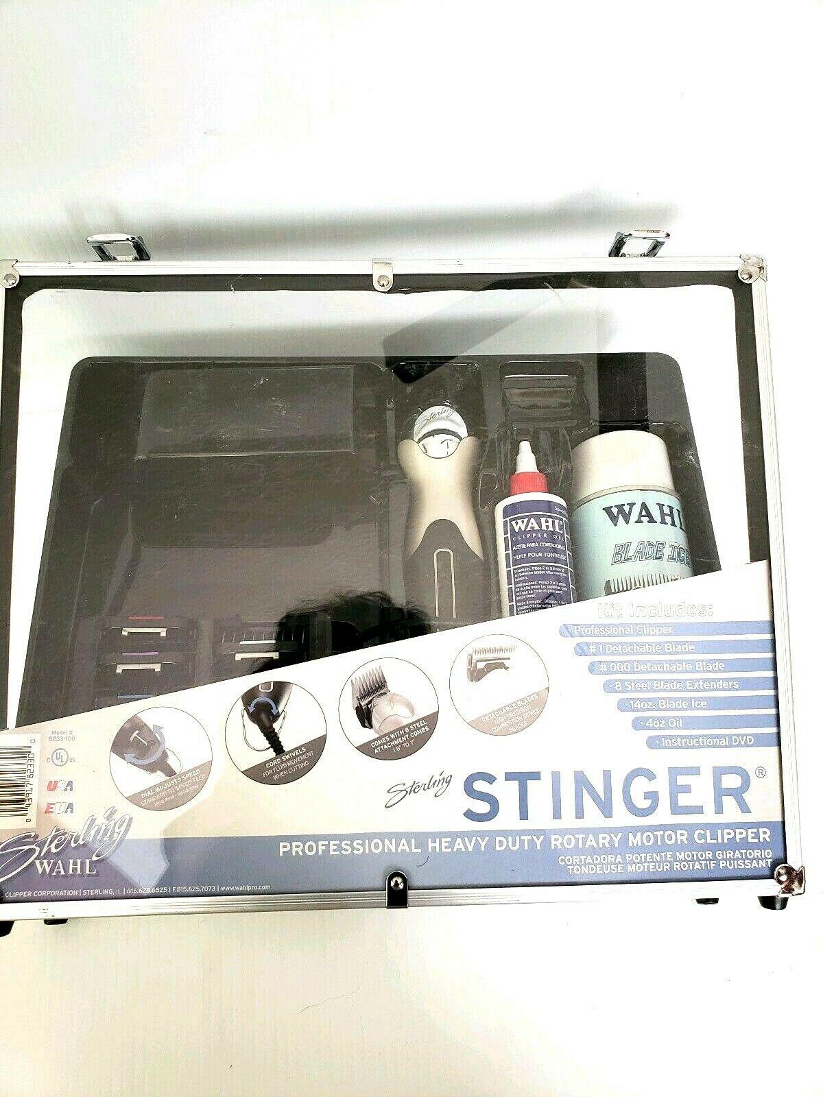 Wahl Professional Sterling Stinger Clipper Metal guard and more set rare
