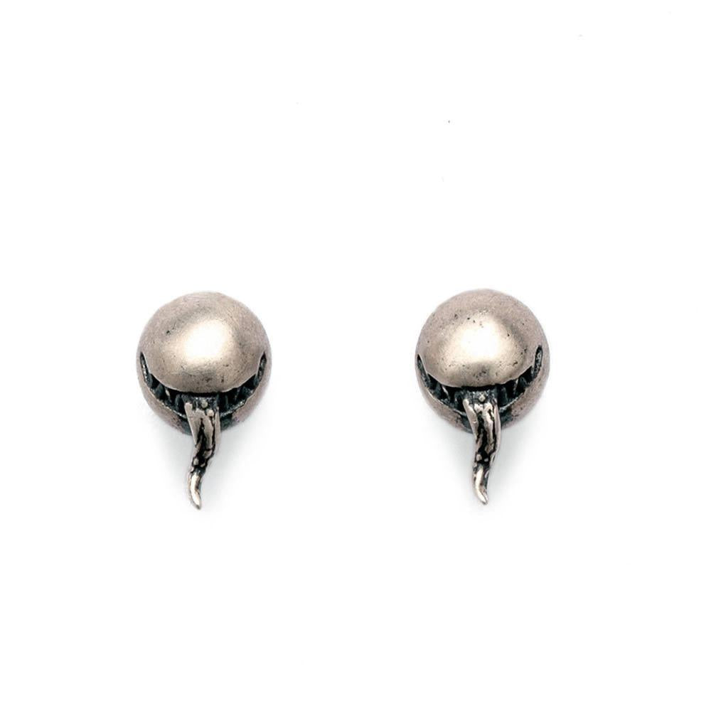 vintage zombie venom 925 sterling silver stud earring(single)