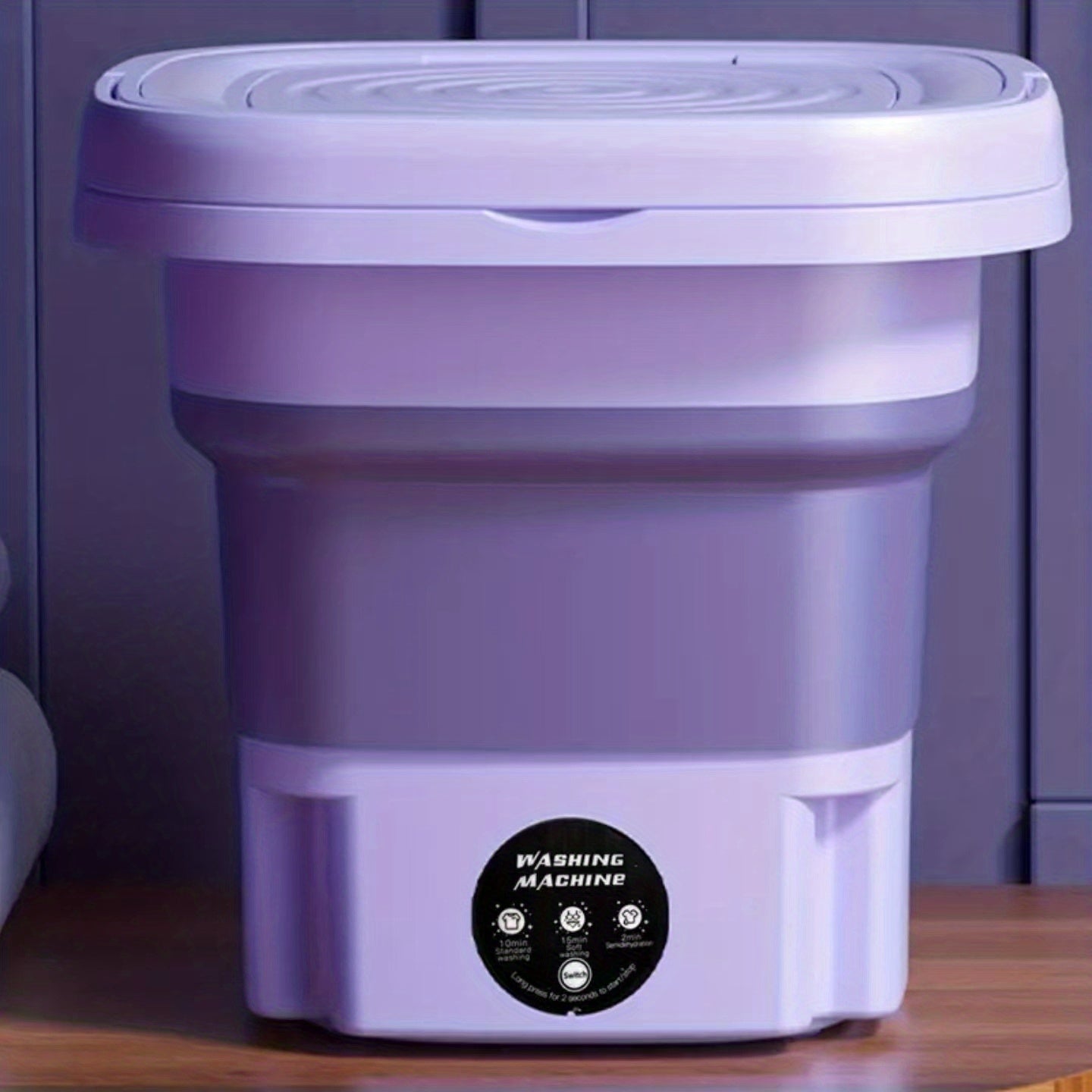 8L Foldable Mini Washing Machine: Fully Automatic Portable & Compact For Baby & Toddler Clothes, Underwear, Panties & Socks!