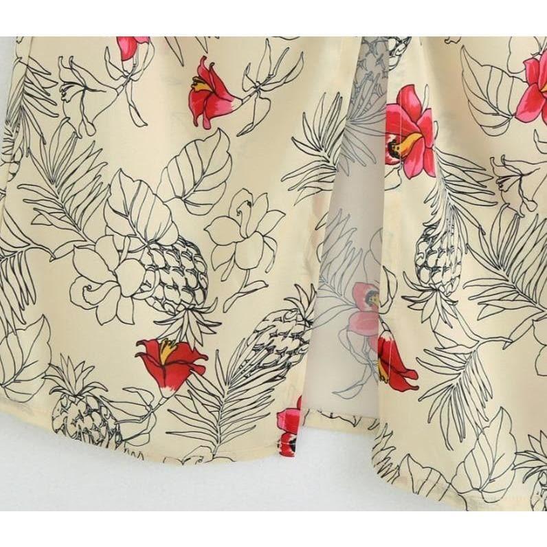 vintage bowknot midi skirt