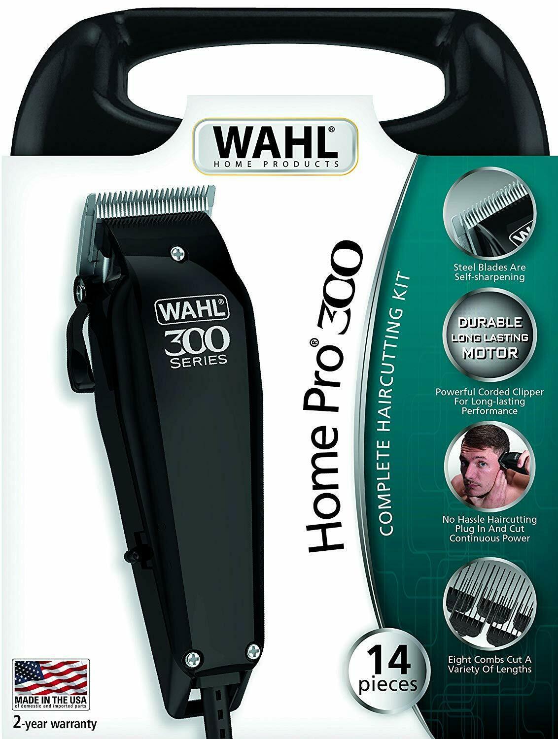 Wahl 9247-1316 Trimmer Series 300 With Case System of Auto-afilado 8 Combs