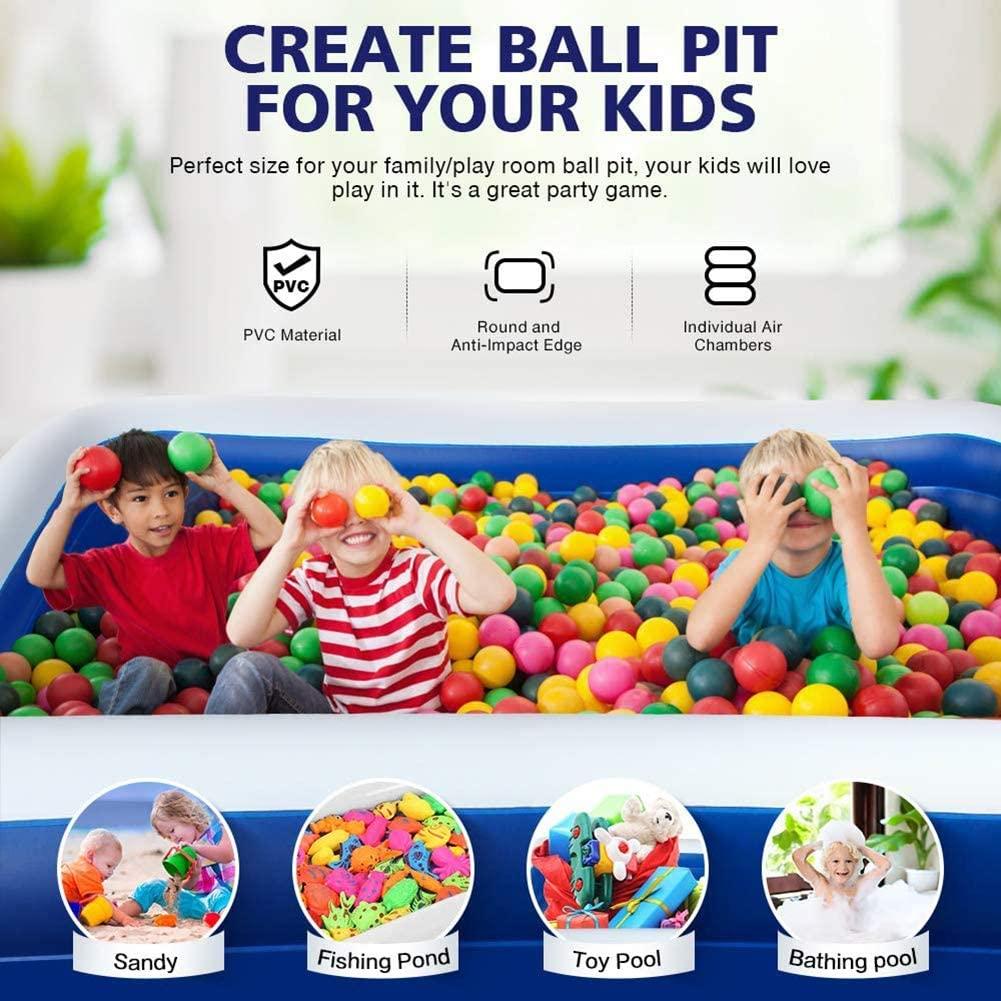 YB&GQ Summer Water Party Kiddie Paddling Pool for Kids Adult Infant,Oversize Thickened Inflatable Swimming Pool,Outdoor Easy Set Family LounPool A 130x90cm(51x35inch)