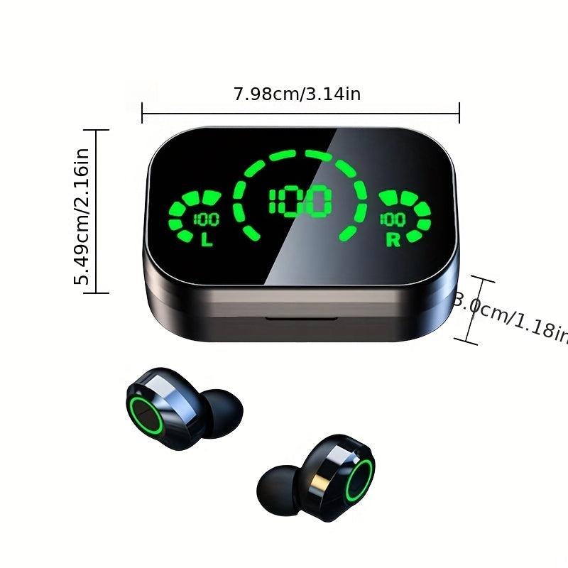 Wireless Earphones Headphones with LED Display Touch In-Ear TWS Wireless Earbuds Sports Music Game Headset For IOS/Android