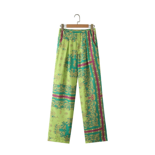 vintage patchwork totem pants
