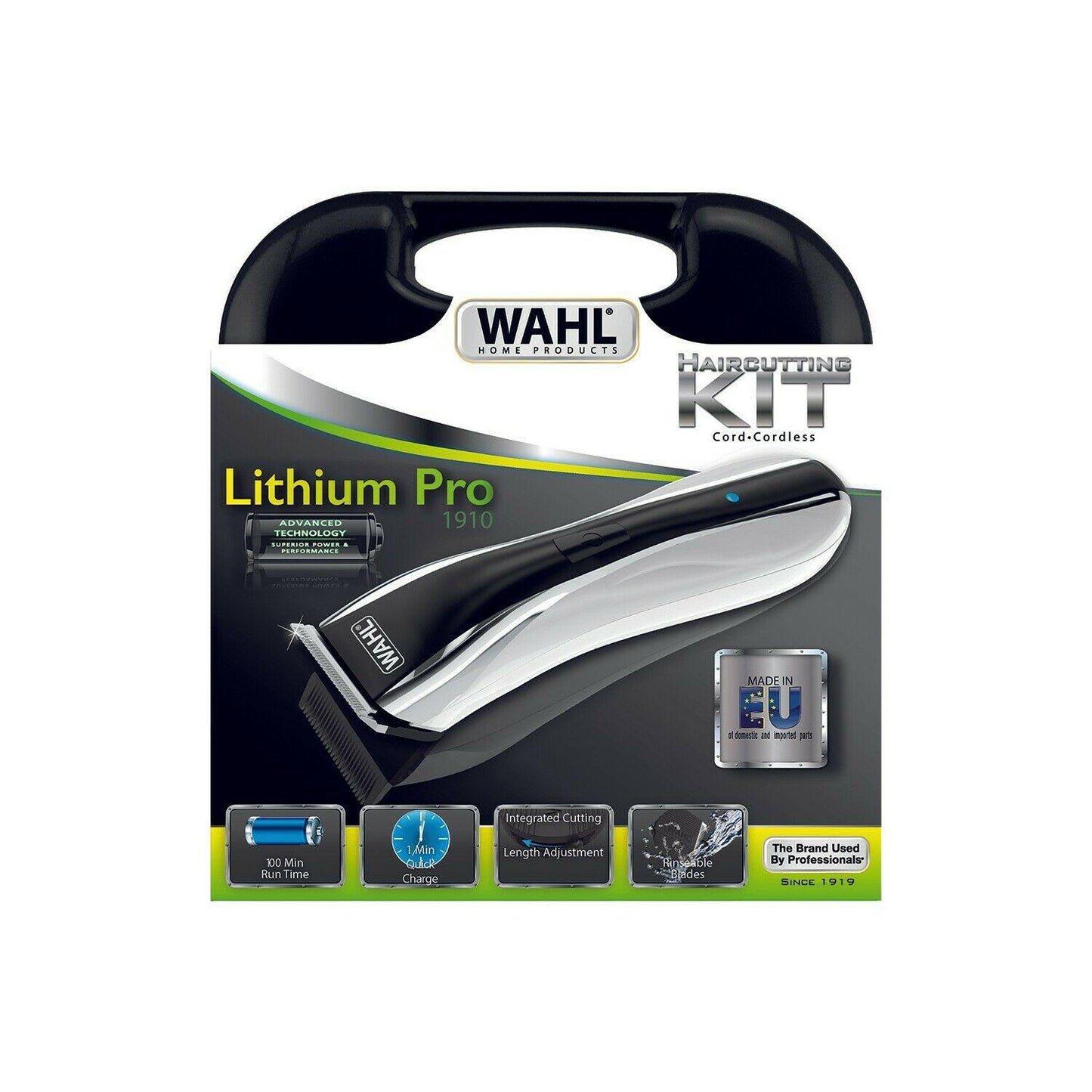 WAHL 1910 Lithium Pro Clipper LED Hair Cutting Kit DHL Express Shipping