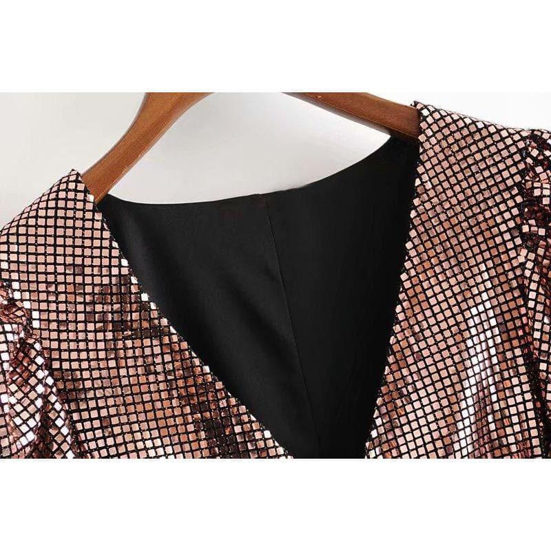 women's sequin glitter party dress