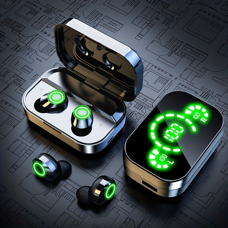 Wireless Earphones Headphones with LED Display Touch In-Ear TWS Wireless Earbuds Sports Music Game Headset For IOS/Android