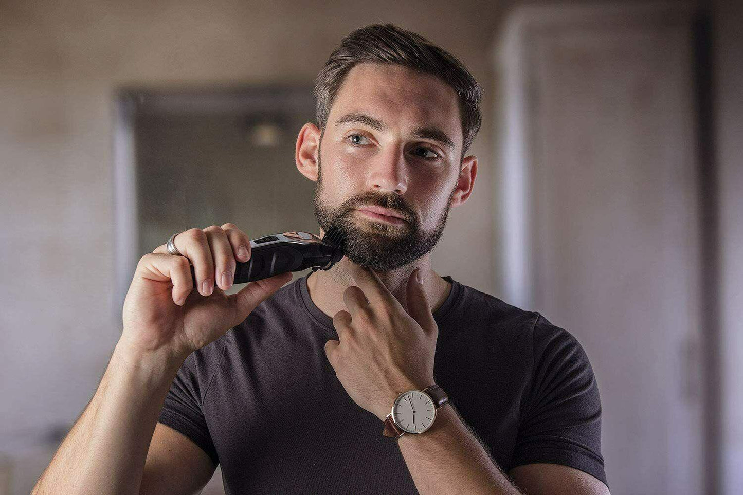 Wahl Kit Trimmer Beard With Oil Beard Use Of 180 Minute 4 Combs