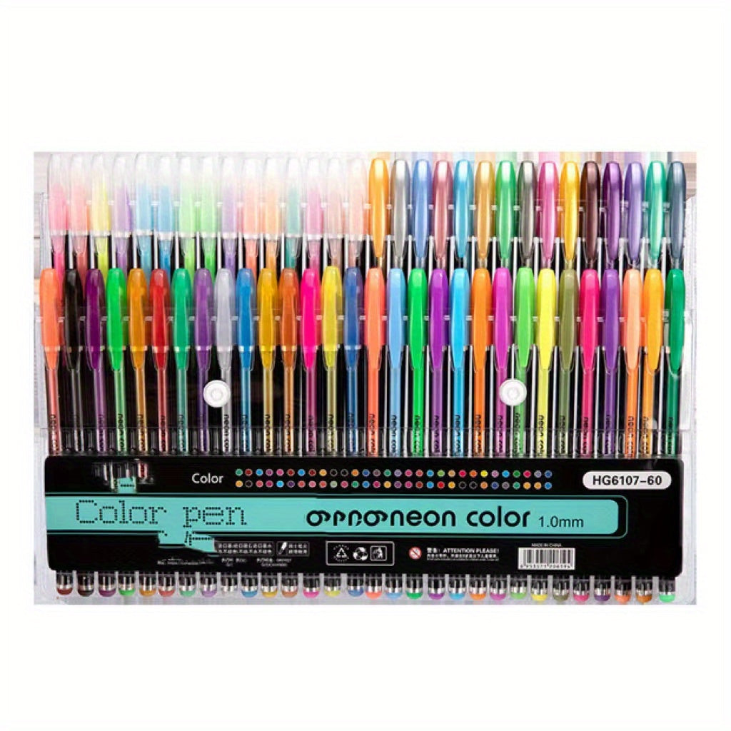 8/24/36/48/60/100pcsGelmushta Gel Pens Unique Colors (No Duplicates) Set For Adult Coloring Books Drawing With Case