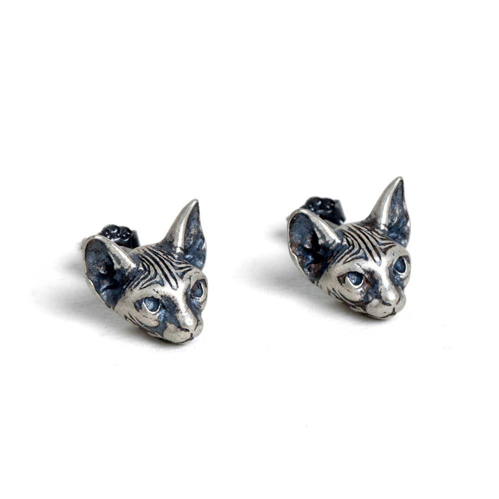 vintage cate cute 925 sterling silver stud earring(single)