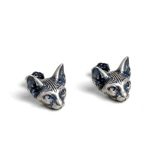 vintage cate cute 925 sterling silver stud earring(single)