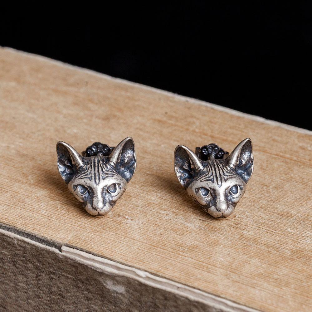 vintage cate cute 925 sterling silver stud earring(single)