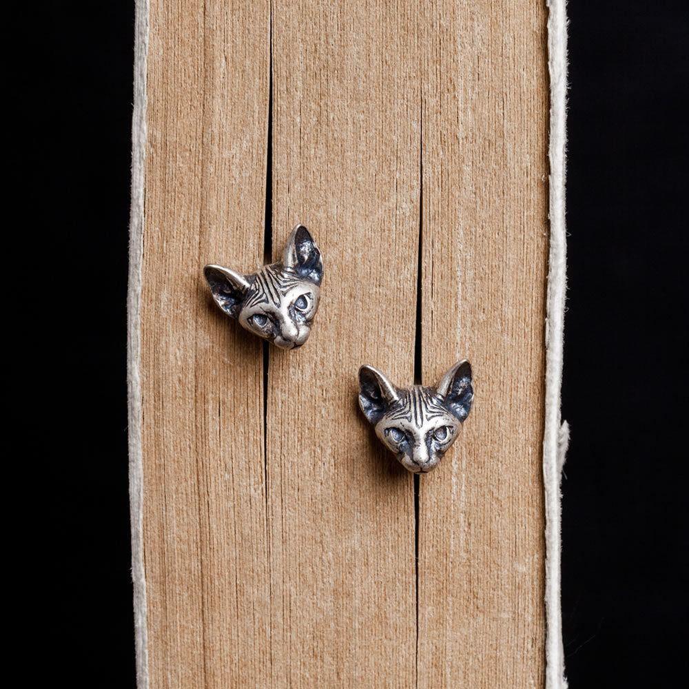 vintage cate cute 925 sterling silver stud earring(single)