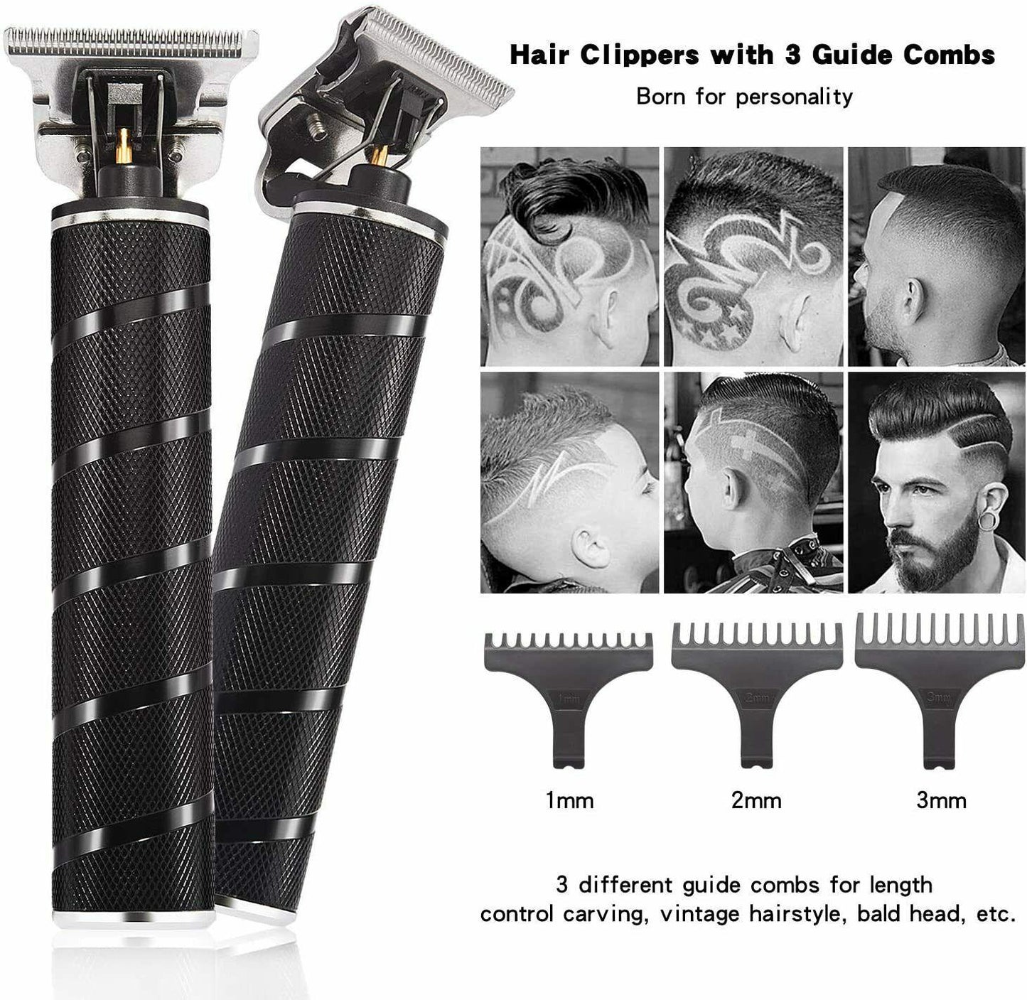 Xnuoyo Electric Hair Clippers, Trimmer Professional Mens Barber Refillable