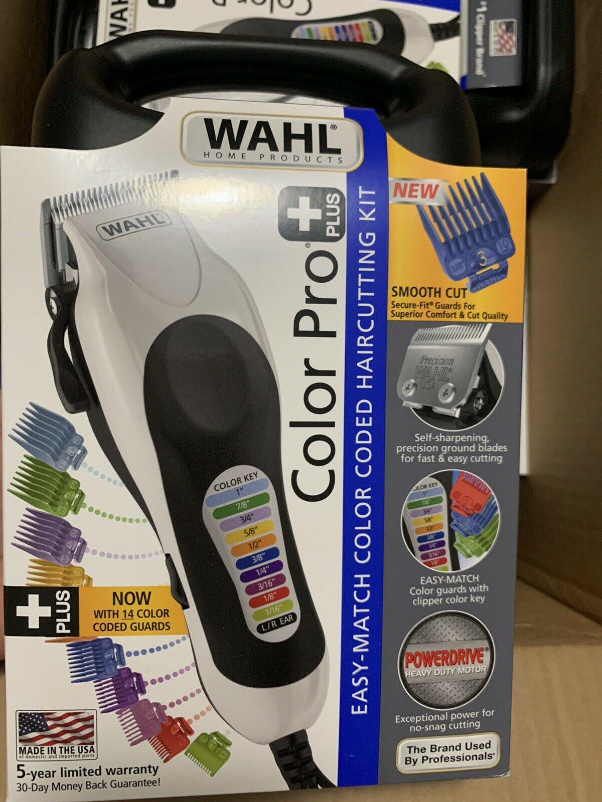 Wahl Color Pro Plus Haircut Clipper Kit - Black/Silver
