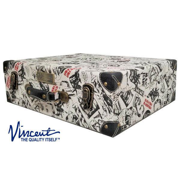 Vincent Nostalgic Barber Clipper Trimmer Blade Tool Case VT10152 WHITE