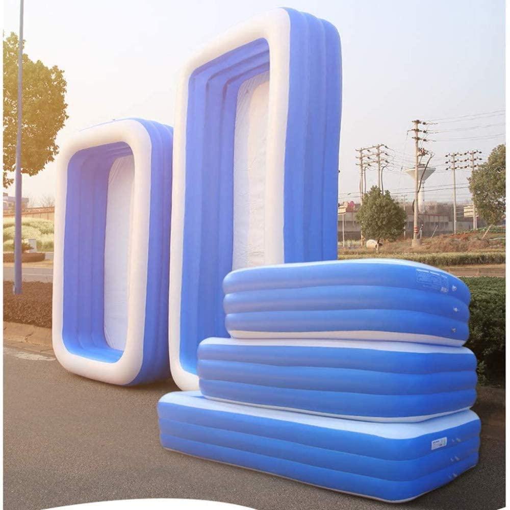 Zakjj Pools for Kids and Adults Pool Full-Sized Kiddie for Summer Water Party, Baby Pool, Family Swimming Outdoor, Garden, Backyard, Ages 5+,M(71''x56''x24'')