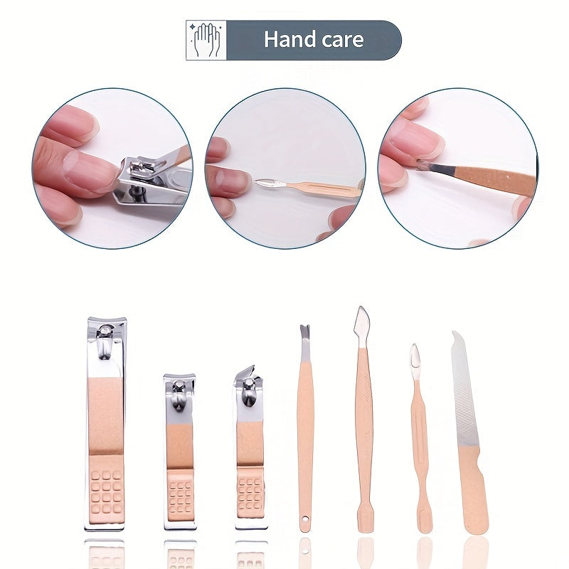 7/10/12/15/18 In 1 Professional Steel Nail Clipper Pedicure& Manicure Set - All Purpose Set For Nails Daily And Salon !