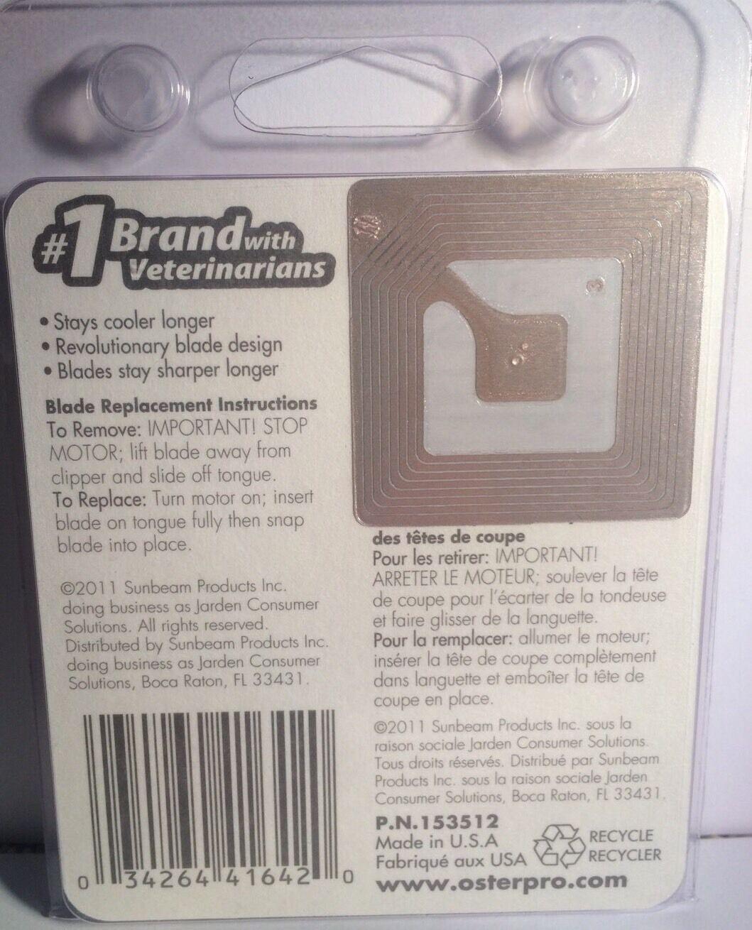 Oster 7f Cryogen-x Golden A5 Clipper Blade Only