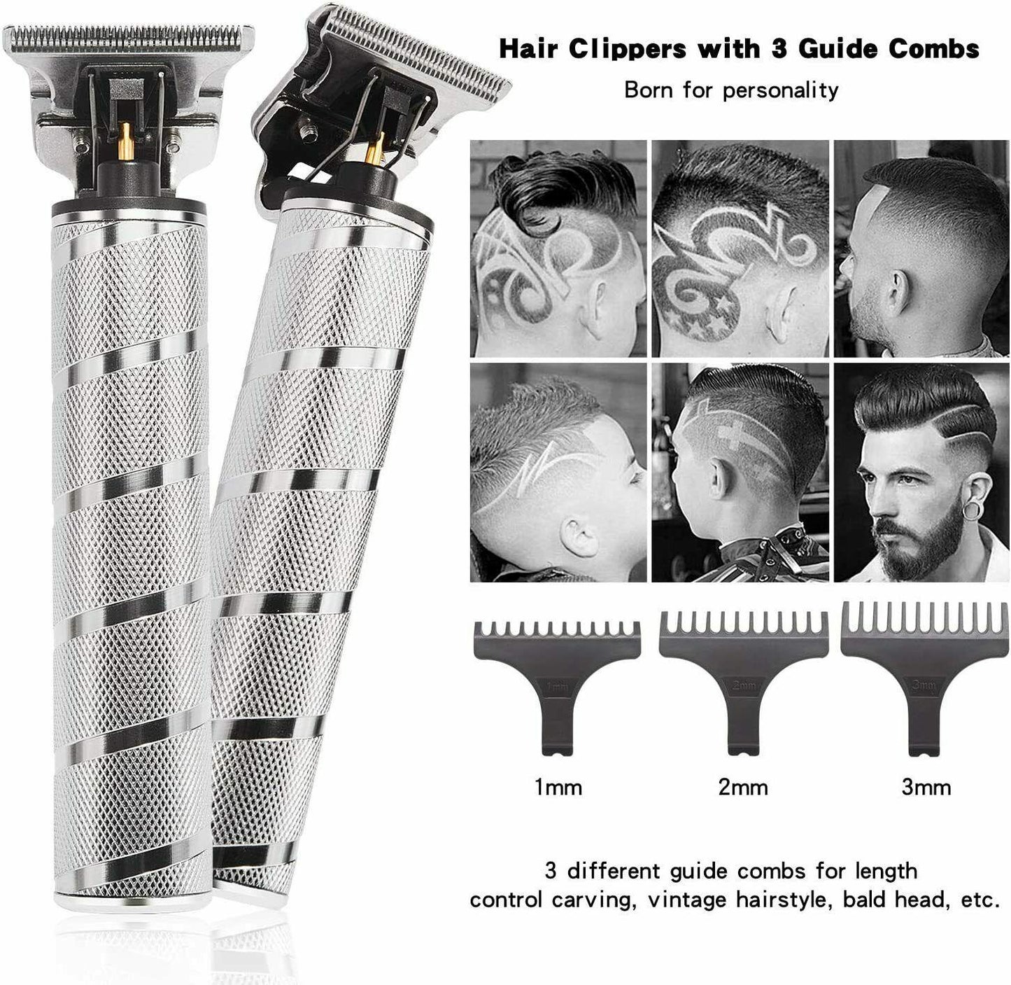 Xnuoyo Electric Hair Clippers, Trimmer Professional Mens Barber Rechargeable