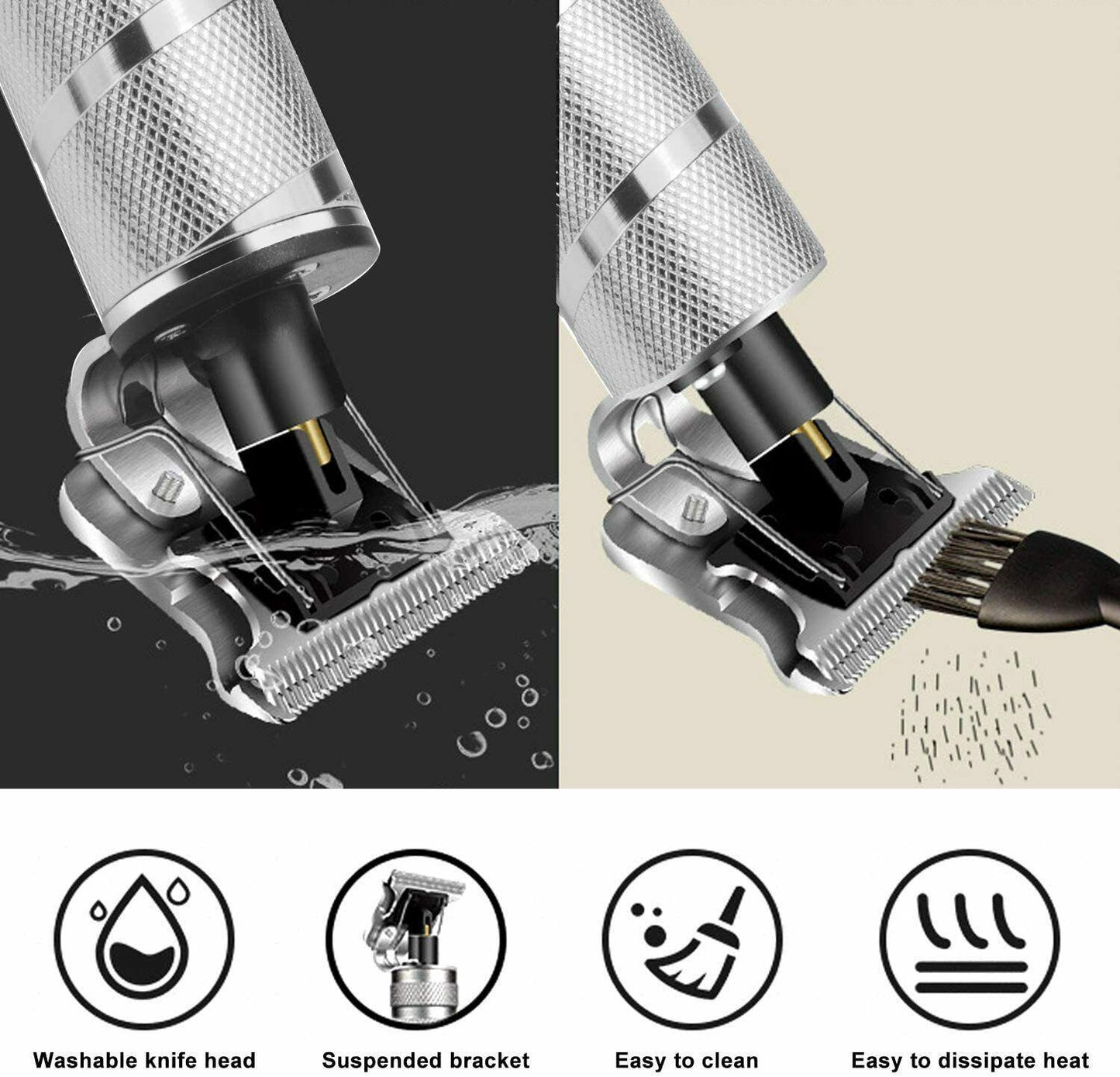 Xnuoyo Electric Hair Clippers, Trimmer Professional Mens Barber Rechargeable