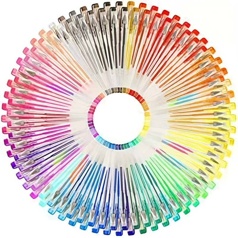 8/24/36/48/60/100pcsGelmushta Gel Pens Unique Colors (No Duplicates) Set For Adult Coloring Books Drawing With Case
