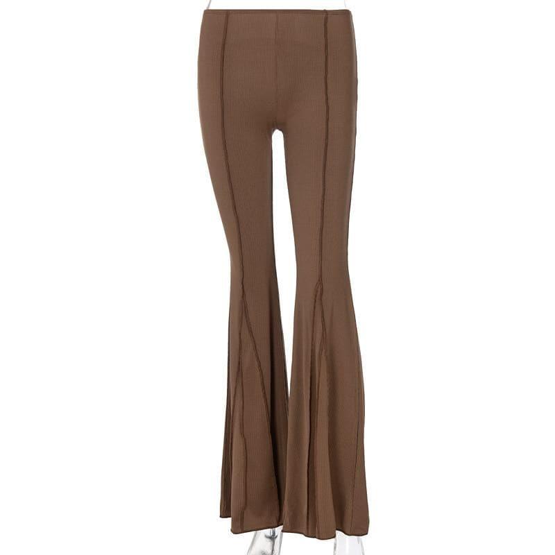 vintage hippe low waist flare trousers