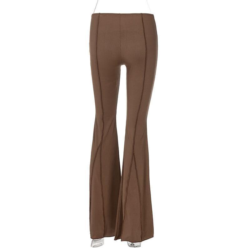 vintage hippe low waist flare trousers