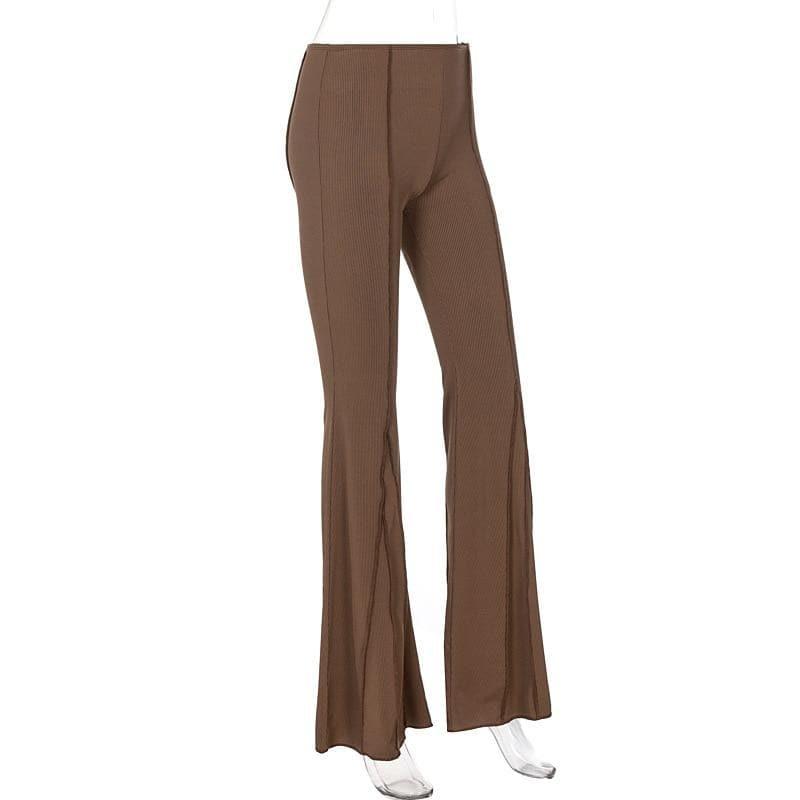 vintage hippe low waist flare trousers